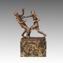 Sports Statue Boxing Players Bronze Sculpture, Milo TPE-770